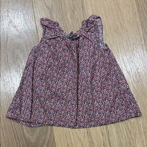 Natalys Floral Sleeveless Button Back Top Size 6 Months